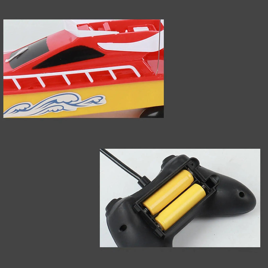 Mini Wireless Remote-controlled Boat High-speed Racing Boat High Speed Remote Control Speedboat Electric Waterproof RC Boat