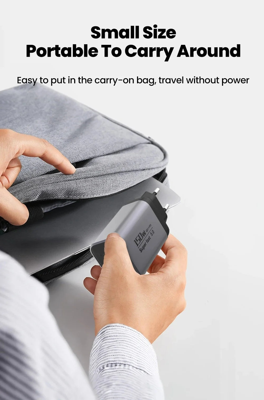 ⚡ 150W USB-C Fast Charger PD + QC3.0 | Super Fast 5.0 Travel Wall Adapter for iPhone 17, Samsung & Google Pixel 🔥