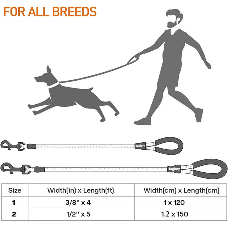 🐕🔗 Double Strap Retractable Dog Leash – Reflective Heavy Duty Lead