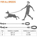 🐕🔗 Double Strap Retractable Dog Leash – Reflective Heavy Duty Lead