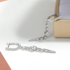 ✨💎 Serenity 1.118CT D Color Moissanite Long Tassel Earrings 🤍 | 18K Gold Plated Lab Diamond Drop Earrings 👰 | S925 Sterling Silver Luxury Jewelry for Women