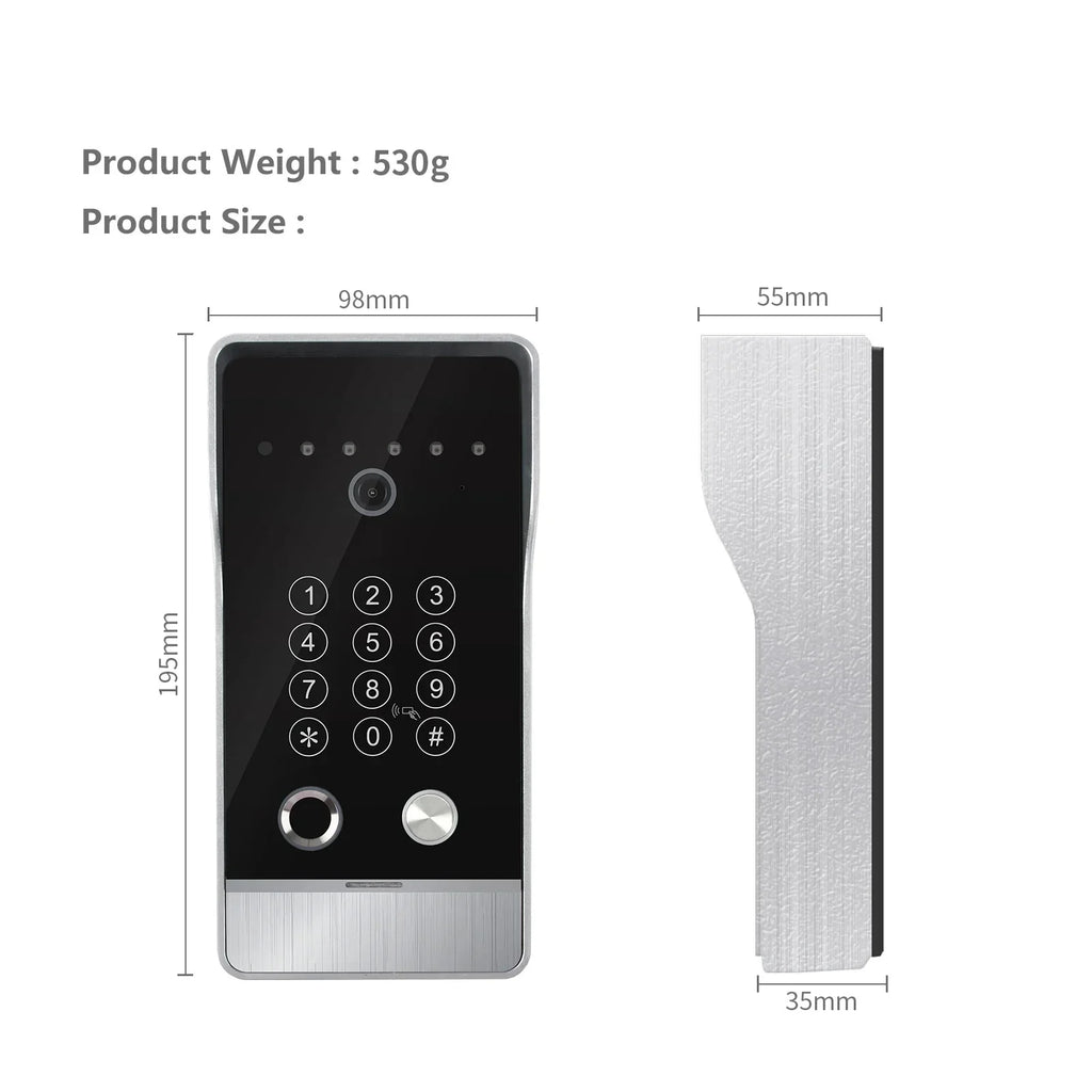 🔔📹 High Quality Video Doorbell Intercom System | Large Screen Smart Videophone 🔐 | Tuya Smart 5-in-1 Unlock 1080P for Home & Apartment