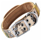 🐕🛡️ Tactical Dog Collar with Handle – Heavy Duty Double Buckle