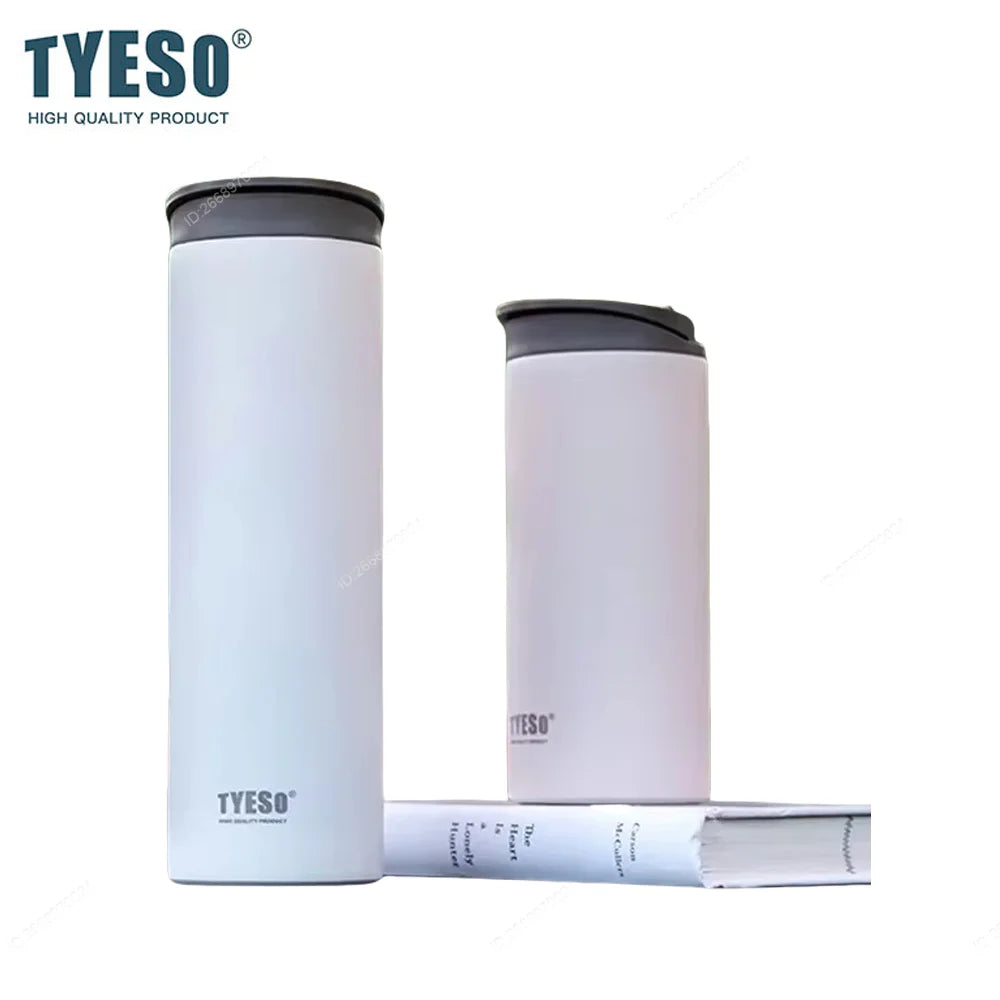 TYESO Vacuum Flask Stainless Steel – Leakproof Insulated Travel Mug Coffee Cup ☕✨