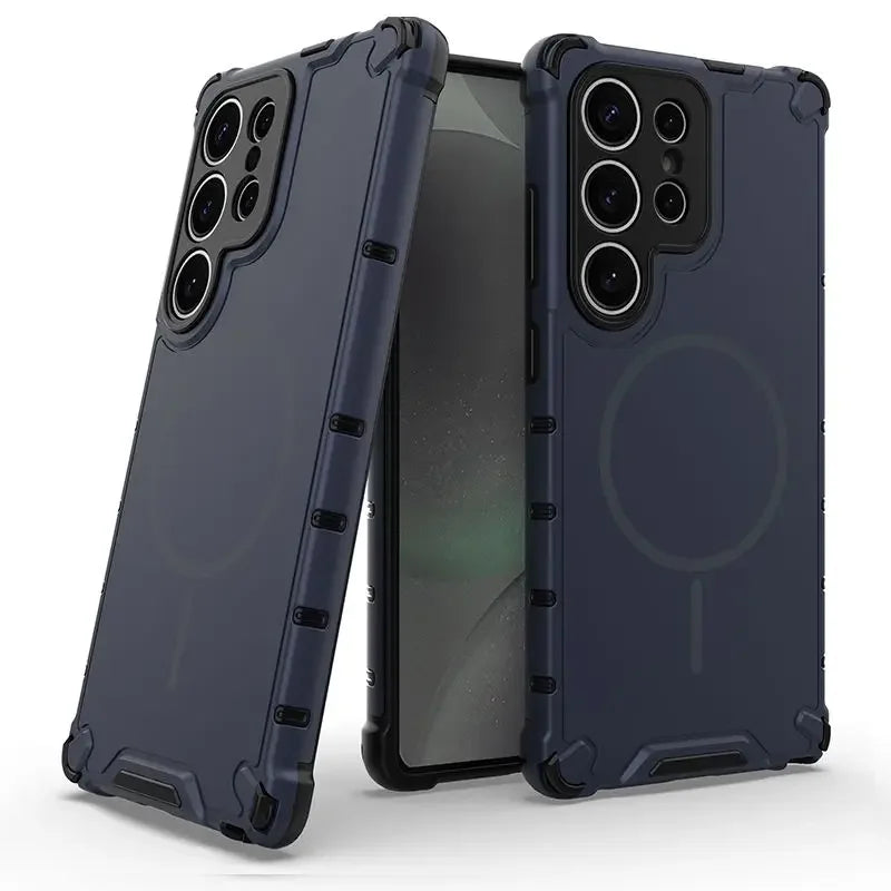 Luxury Magnetic Armor Case for Samsung Galaxy S25 / S24 / S23 Ultra