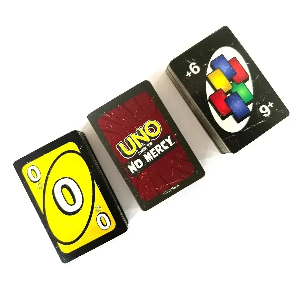 NEW Uno No mercy Game Board Games 2025 UNO Cards Table Family Party Entertainment UNO Games Card Toys Children Birthday Christmas