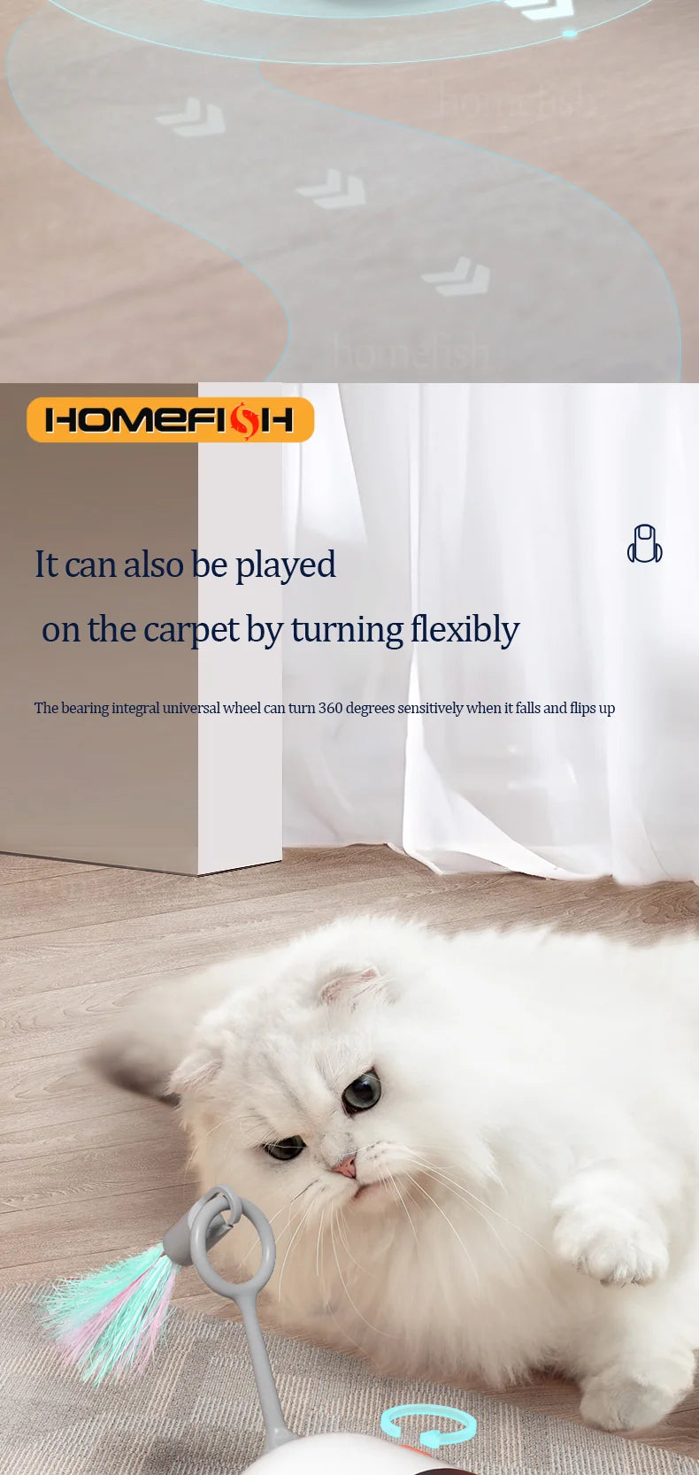 🐱🚗 Smart Cat Car Toy 🐾✨ | 2-Mode Automatic Moving & Remote Controlled Car 🎮 | Interactive Training Toy for Cats & Dogs 🐶💖