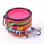 🐾🥣 Portable Folding Silicone Dog Travel Bowl – Food & Water