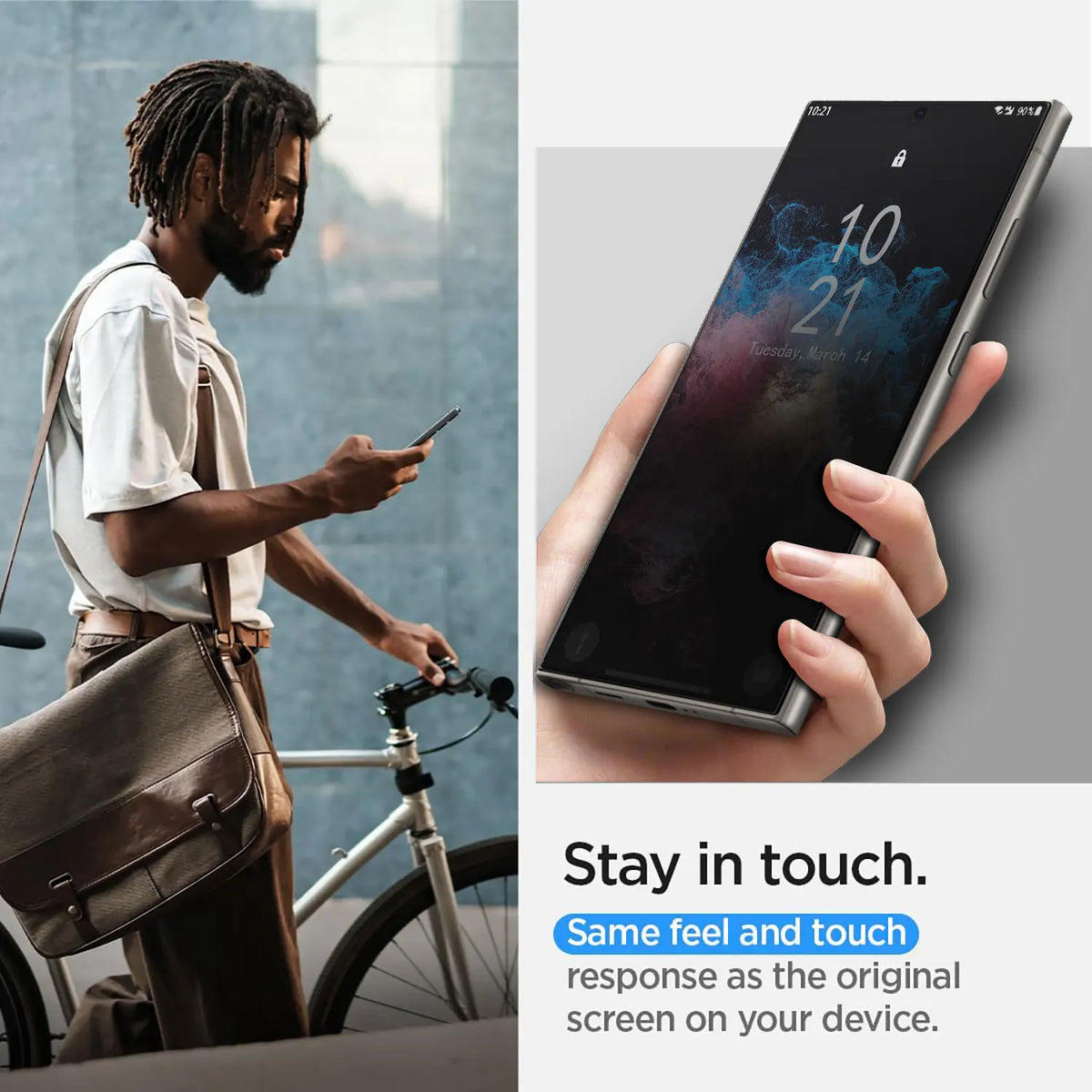 2-Pack Privacy Tempered Glass Screen Protector for Samsung Galaxy S22 Series