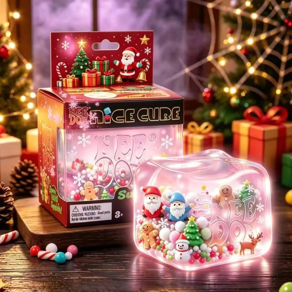 NeeDoh Nice Cube – Holiday Squeeze Fidget Toy