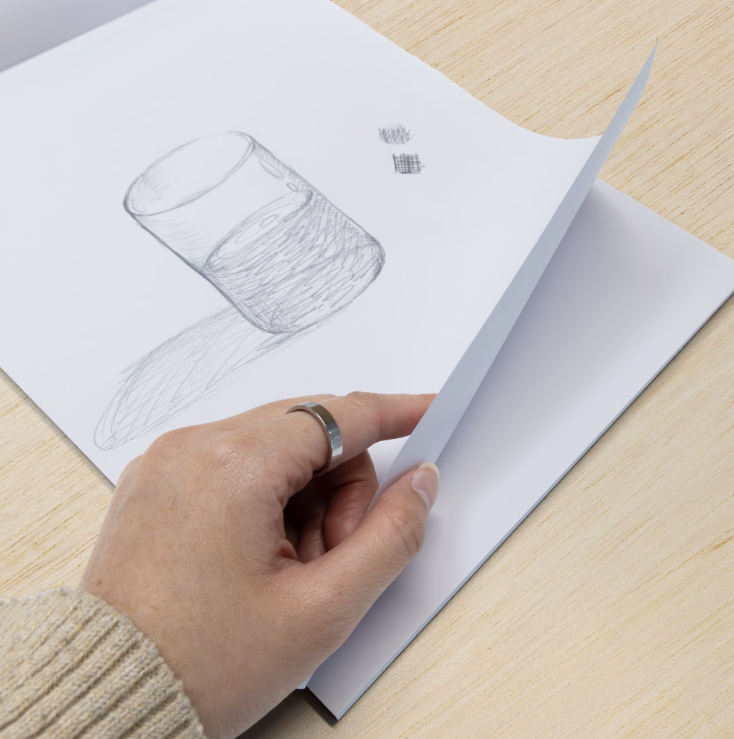 Sketch Pad 40 Sheets 9"x12" 📖 White Sketchbook for Drawing, Journaling & Art Projects