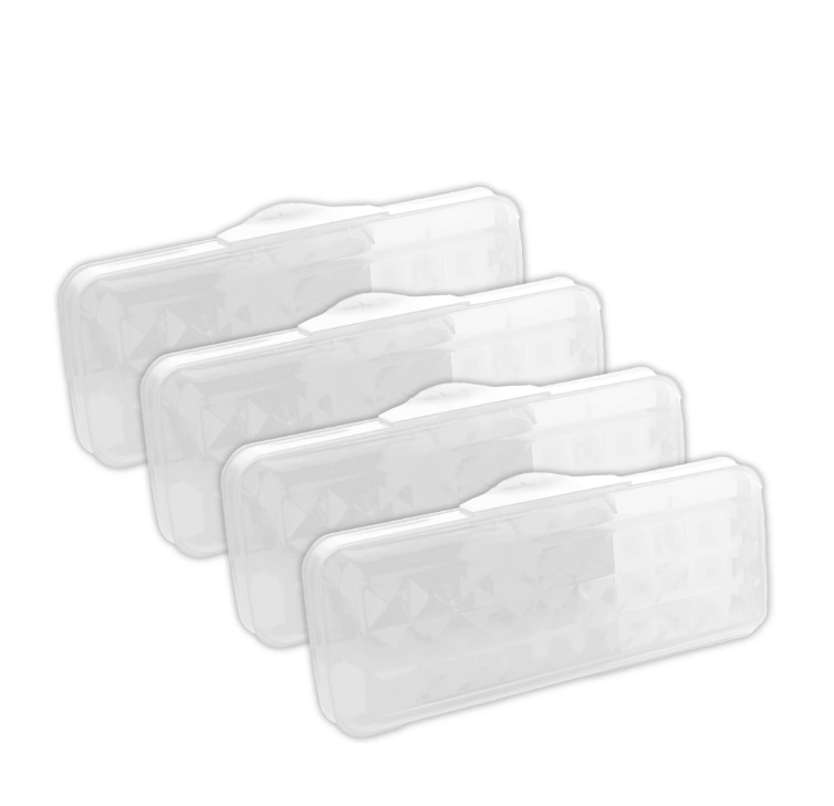 Plastic Pencil Case 8" Clear Storage Box – Translucent Organizer for School Supplies, Art Tools, Makeup & Craft Accessories