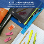 K12 School Supply Kit – 33 Piece Complete Back-to-School Set