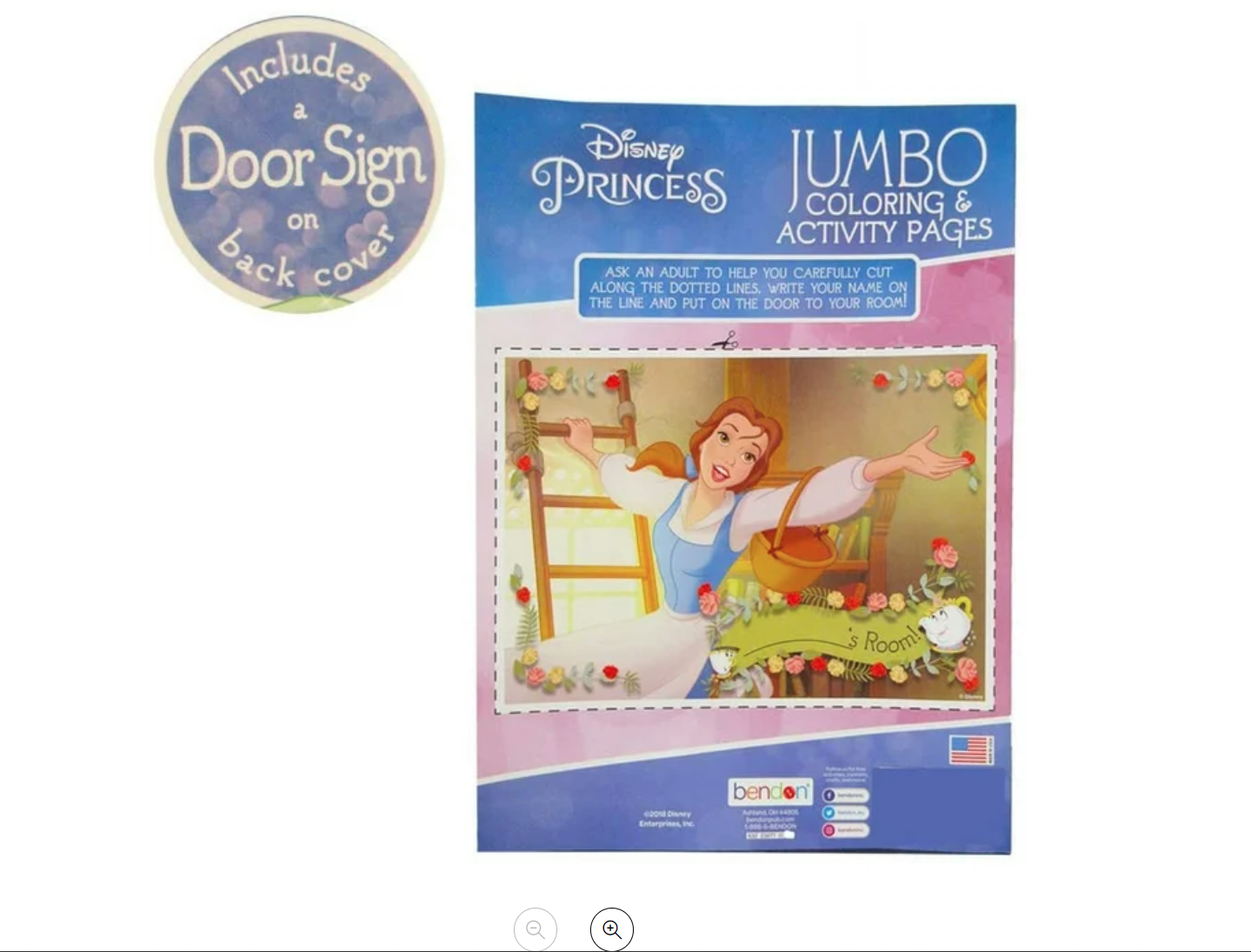 2PC Disney Princesses Coloring Book Jumbo Activity Pad Books Kids Children Girls