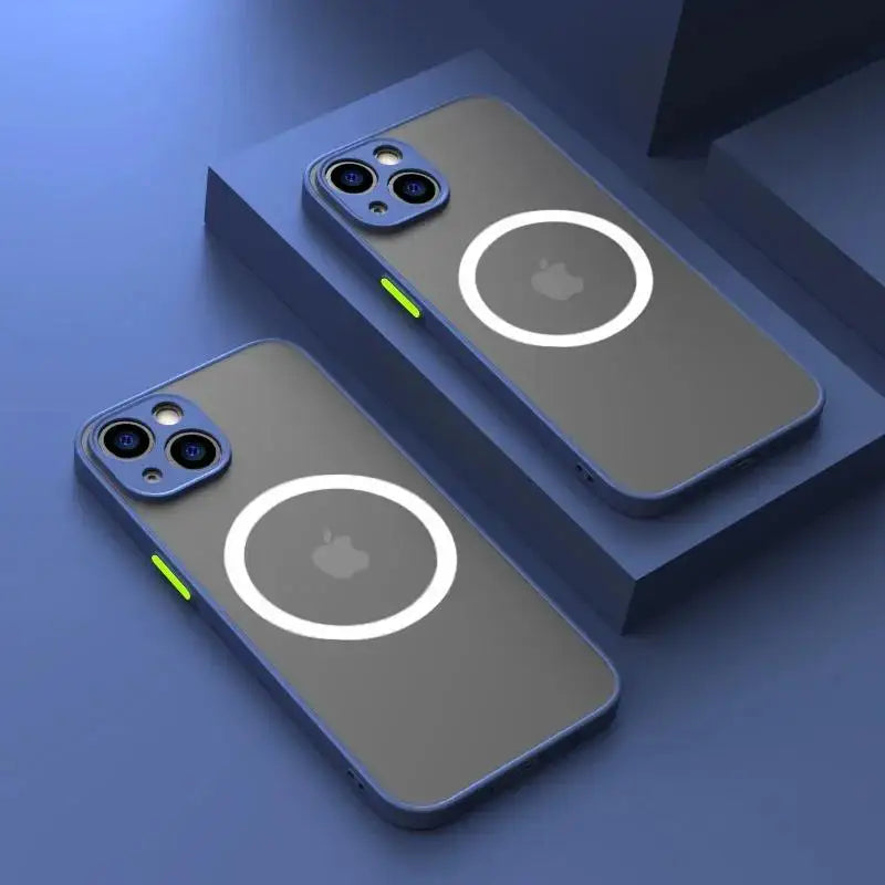 Luxury Matte Armor Magnetic MagSafe Case for iPhone 15 / 16 / 14 / 13 / 12 / 11