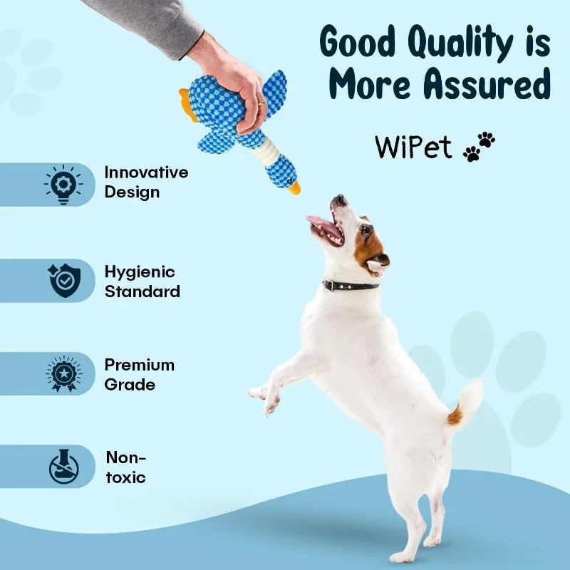 🐾🧸 Indestructible Squeaky Plush Toy – For Aggressive Chewers