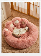 🐾🛏️ Fluffy Winter Dog Bed – Plush Kennel Sofa Cushion