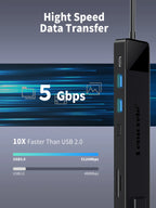 🚀💻 Lemorele TC100 13-Port USB-C Hub – 4K HDMI RJ45 1000Mbps Dock 🔎 SEO Title