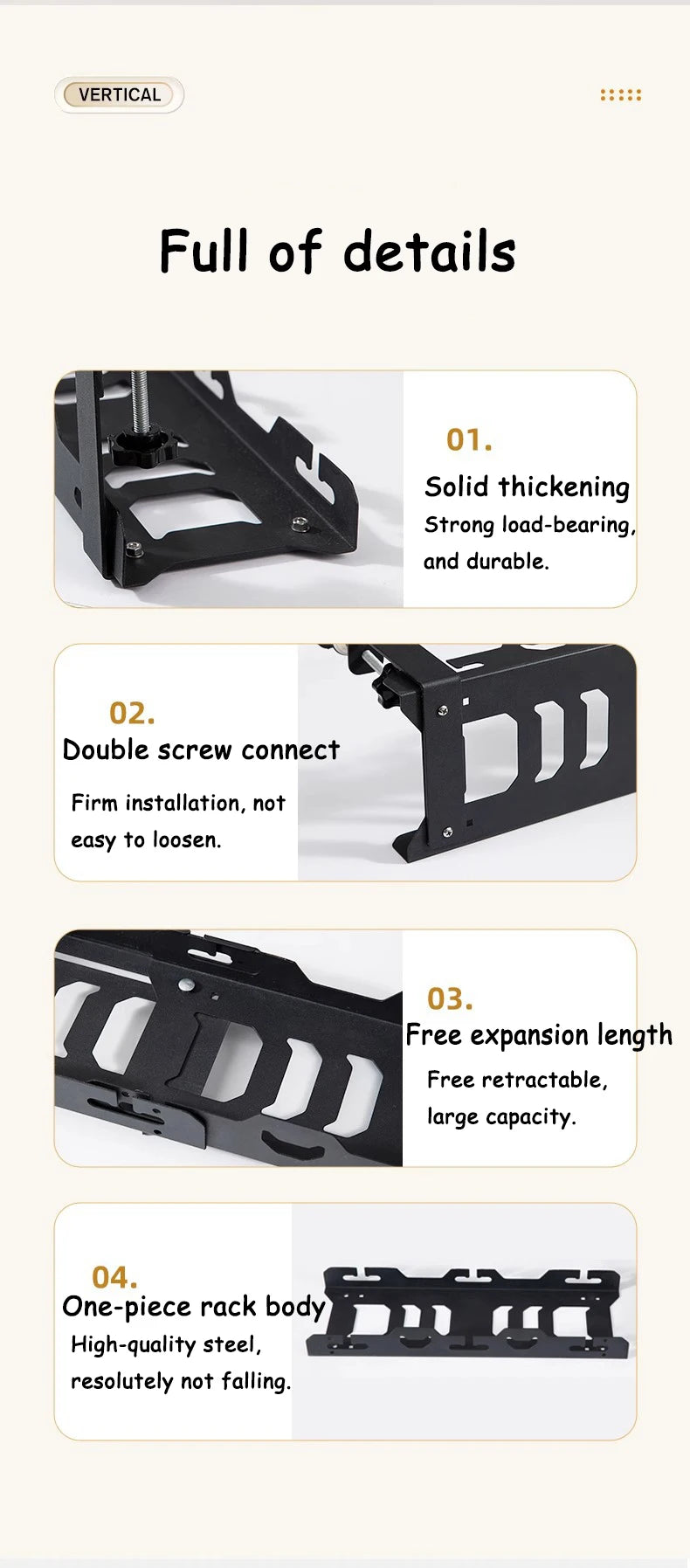 🔌🗂️ Telescopic Under Desk Cable Management Tray – No Drill Metal Rack