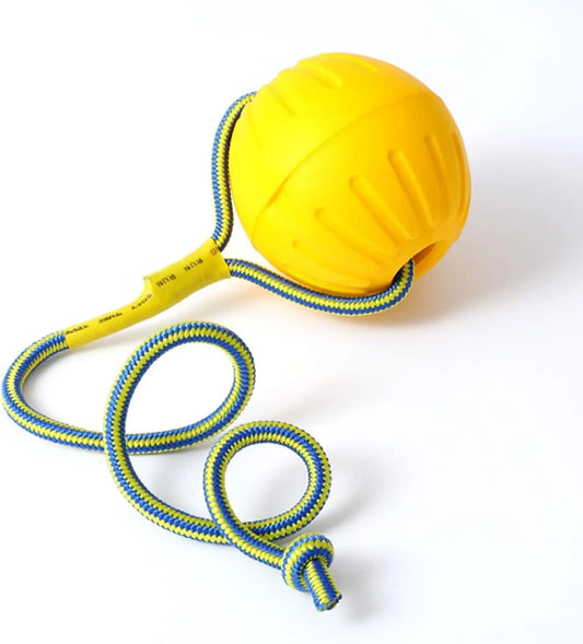 🎾🐶 EVA Floating Dog Ball – Bite Resistant Pull Ring Rope Toy