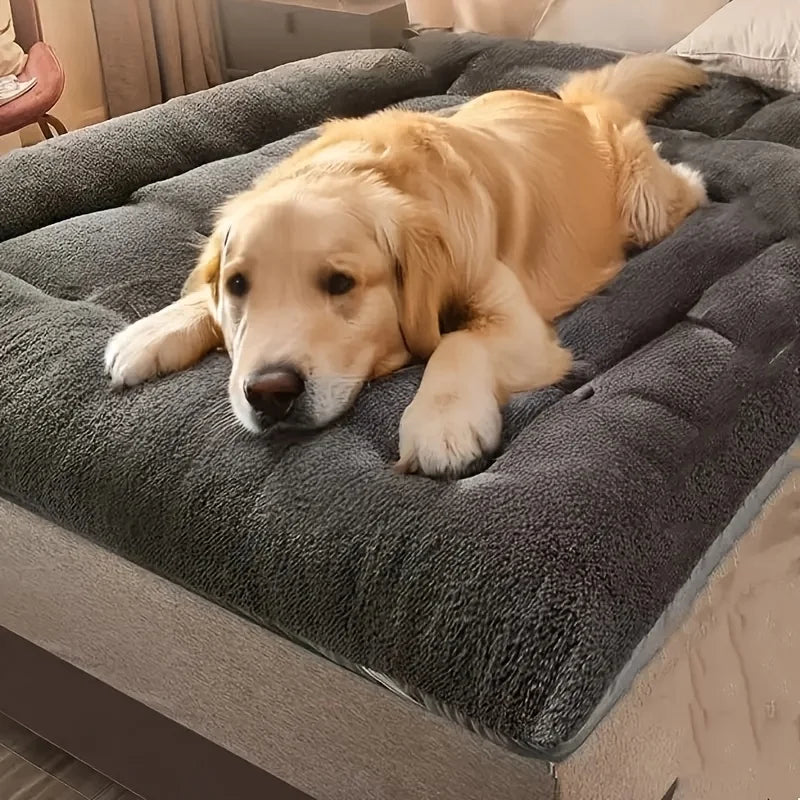 🛋️🐾 Oversized Plush Pet Bed Sofa – Ultra Soft Rectangle Mat