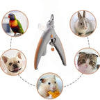 ✂️🐶🐱 Pet Nail Clippers with LED Light – Polishing & Cleaning Kit