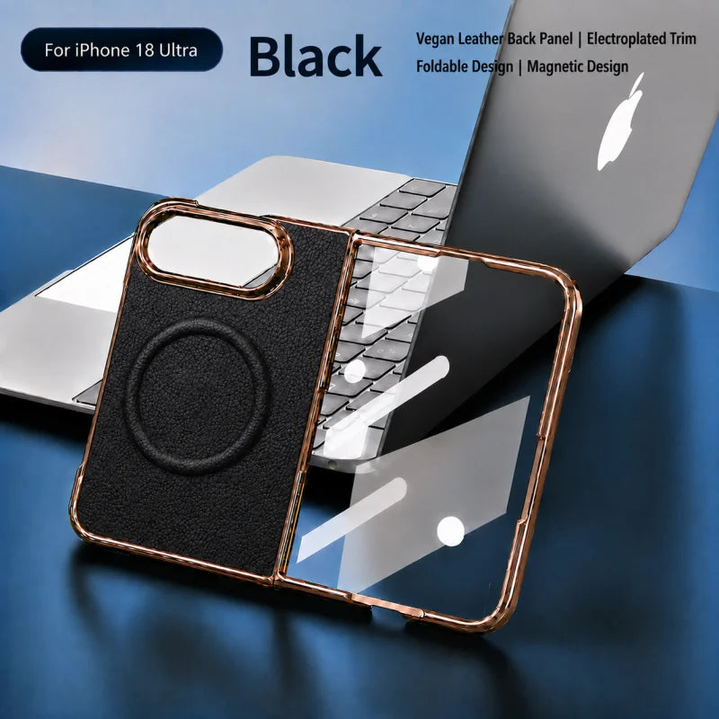 Litchi Skin Magnetic Phone Case – Dopamine Style Shockproof Cover