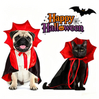 Halloween Vampire Pet Cape – Adjustable Cat & Dog Costume