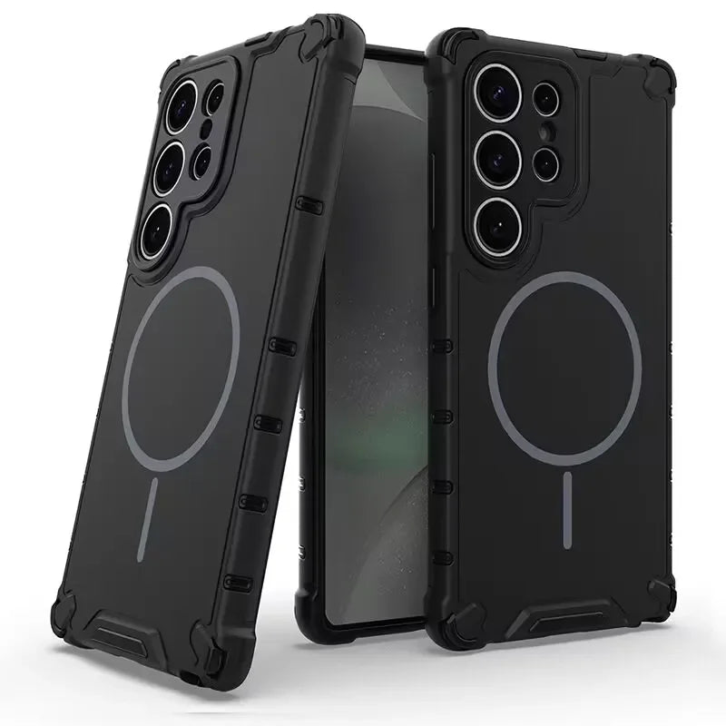 Luxury Magnetic Armor Case for Samsung Galaxy S25 / S24 / S23 Ultra