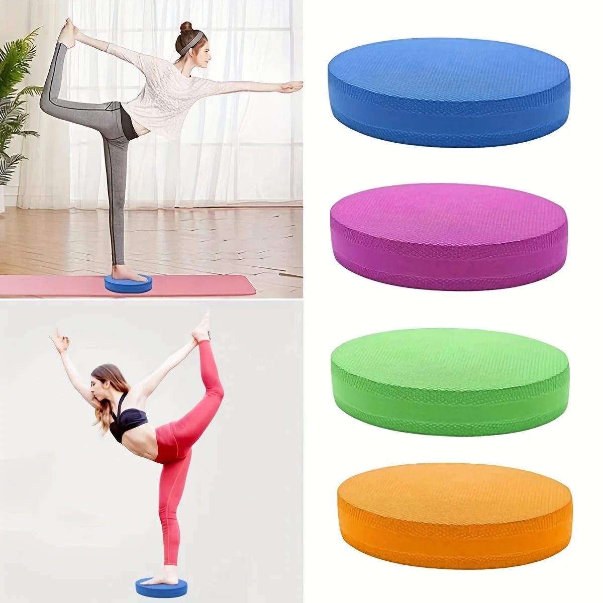 Yoga Balance Mat – Elliptical Massage Fitness Mat for Stability, Training & Support🧘‍♀️🌿