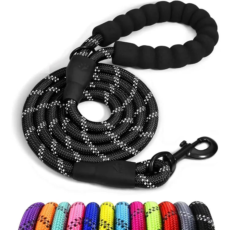 🐕🔗 Double Strap Retractable Dog Leash – Reflective Heavy Duty Lead
