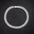 ✨💎 925 Sterling Silver Bracelet with Zircon Crystal 💖 | Elegant Fashion Jewelry for Women 👰 | Engagement & Wedding Glamour Bracelet (18CM)