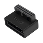 USB 3.0 Motherboard Header Adapter 19P/20P 90° Desktop Converter