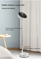 🌬️🌀 Portable Oscillating Standing Fan – Rechargeable with Remote