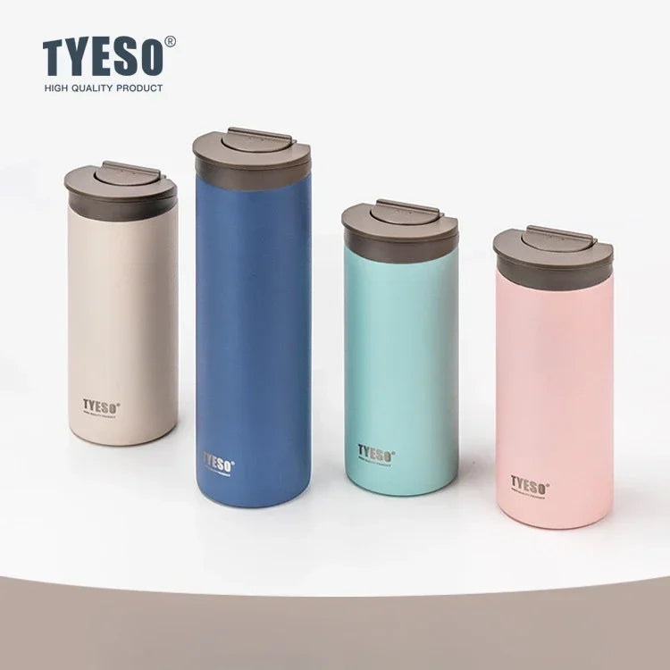 TYESO Vacuum Flask Stainless Steel – Leakproof Insulated Travel Mug Coffee Cup ☕✨