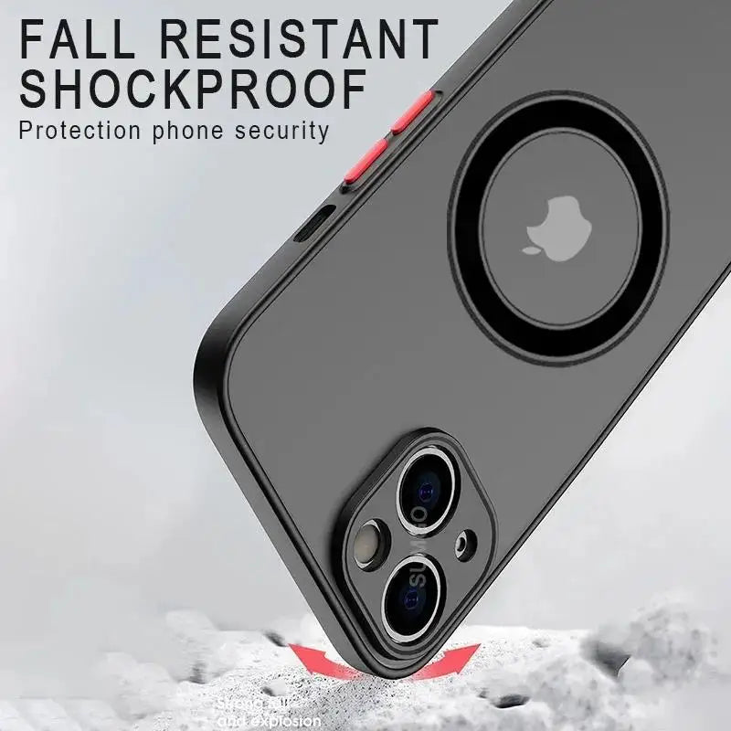 Luxury Matte Armor Magnetic MagSafe Case for iPhone 15 / 16 / 14 / 13 / 12 / 11