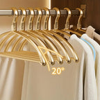 👕✨ Wide Sweater Clothes Hangers (5 / 10 Pack) | No Shoulder Bump Heavy-Duty Coat Hangers 🧥 | Non-Slip Metal Closet Hangers