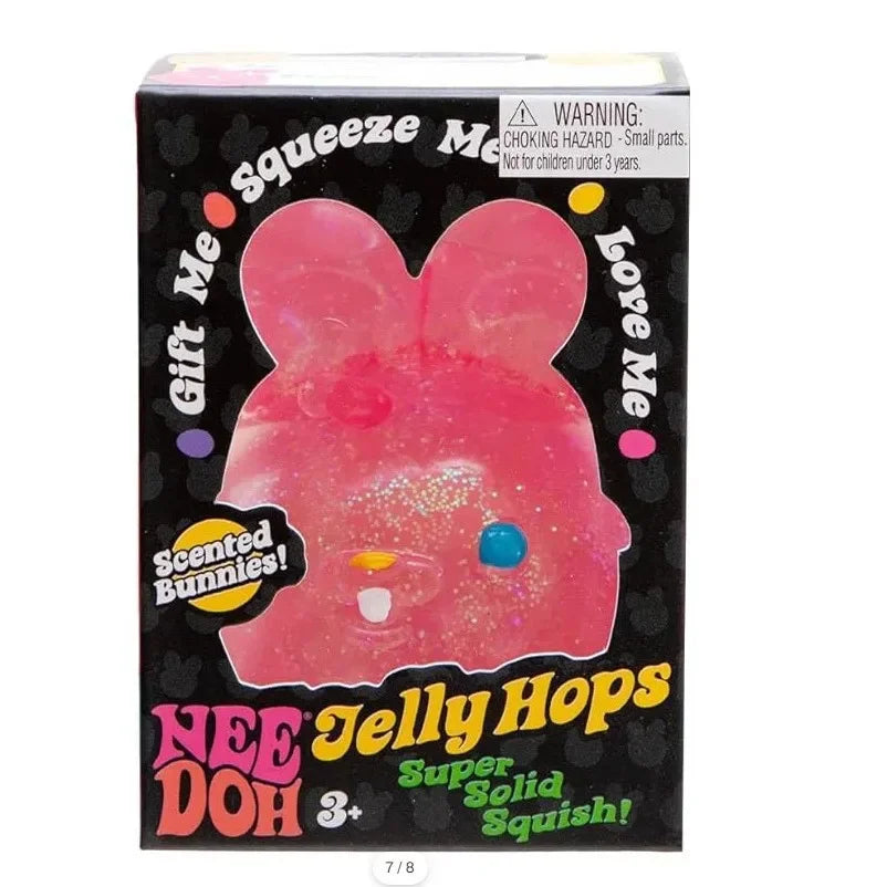NeeDoh Jelly Hops Bunny Squishy – TPR Sensory Squeeze Toy