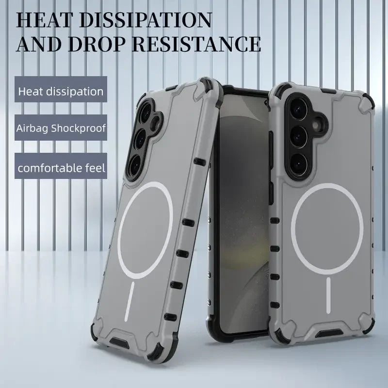 Luxury Magnetic Armor Case for Samsung Galaxy S25 / S24 / S23 Ultra