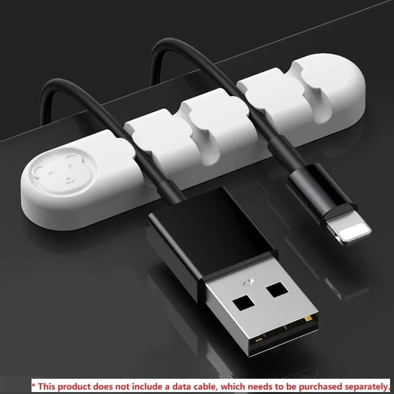 🎀🔌 Cute Cable Holder Desk Organizer – Cord Protector
