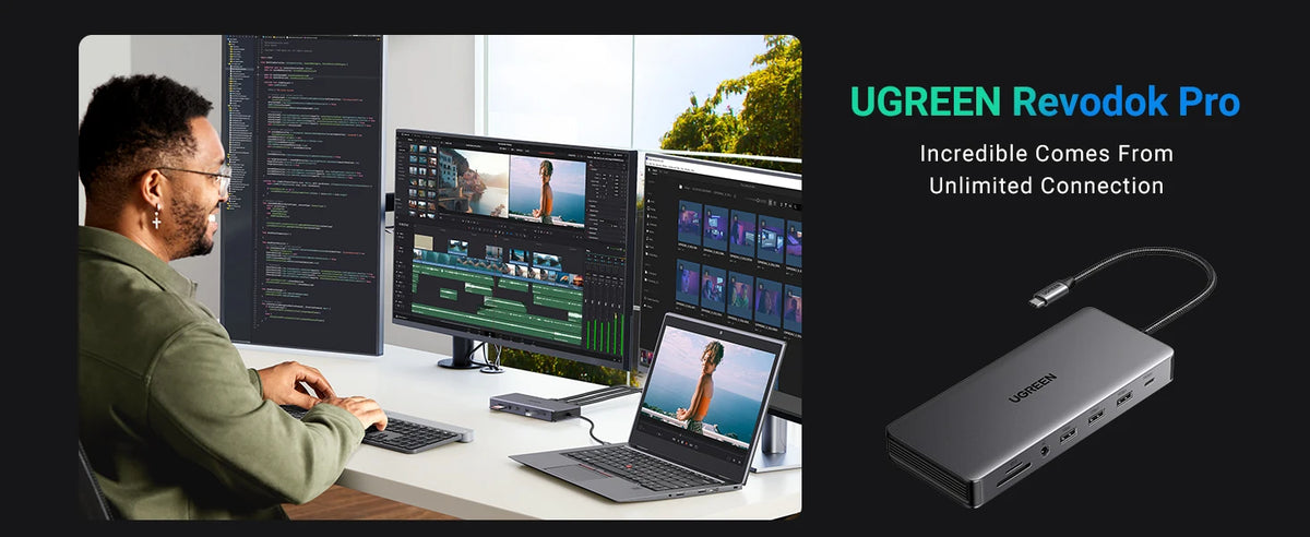 💻🚀 UGREEN 13-in-1 USB-C Hub – Triple Display 4K60Hz Dock