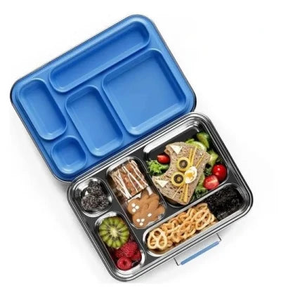 🥪✨ Stainless Steel Leakproof Bento Lunch Box | Food-Safe Compact Lunch Container 🍱 | Sandwich Friendly Lunch Box for Kids & Adults
