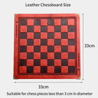 Role Theme Historical Chess Set ♟️ | Hand‑Painted Resin Pieces & Embossed Leather Board 🪄 | 32‑Piece Collector’s Gift Set 🎁 | Premium Strategy Game for Home & Display
