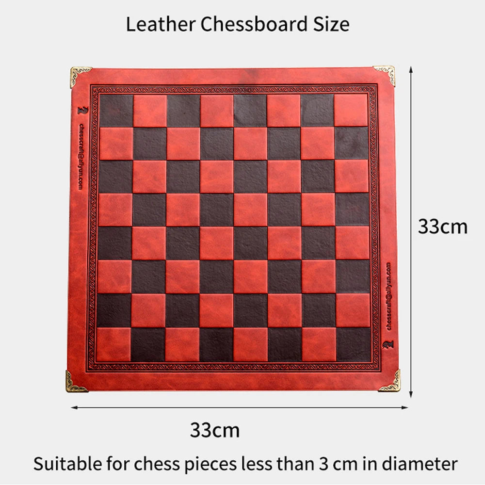 Role Theme Historical Chess Set ♟️ | Hand‑Painted Resin Pieces & Embossed Leather Board 🪄 | 32‑Piece Collector’s Gift Set 🎁 | Premium Strategy Game for Home & Display