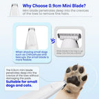 Portable Dog Paw Trimmer with LED Light – Cordless Nail Grinder for Pets