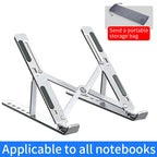 💻🔧 Aluminum Alloy Adjustable Foldable Laptop Stand – Portable Cooling Holder