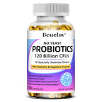 Probiotics 120 Billion CFU 36 Strains Contains Prebiotics and Digestive Enzymes for Digestion and Immune Support Vegan, Non-GMO