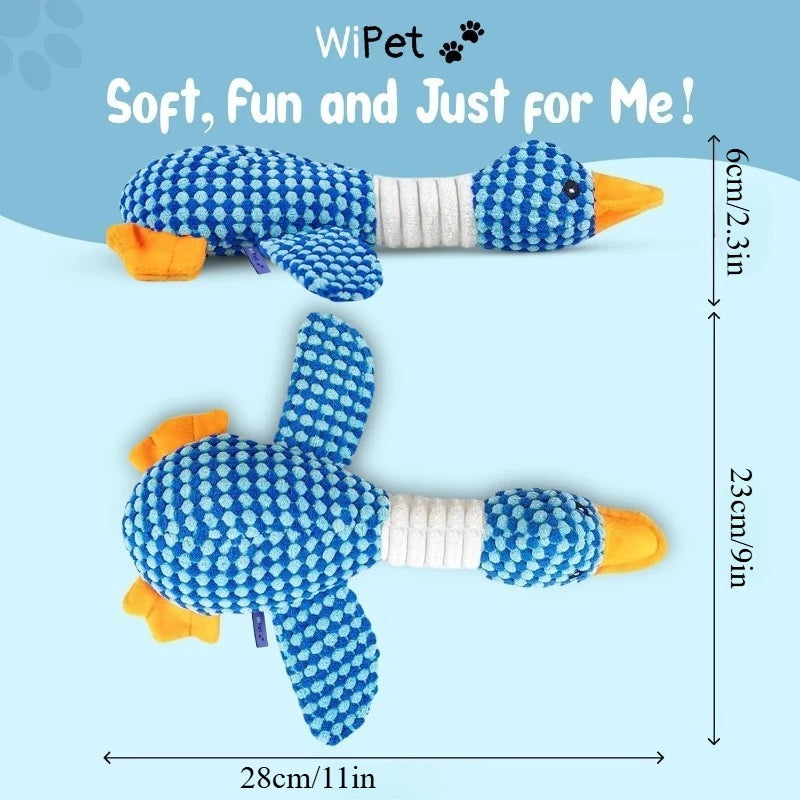 🐾🧸 Indestructible Squeaky Plush Toy – For Aggressive Chewers