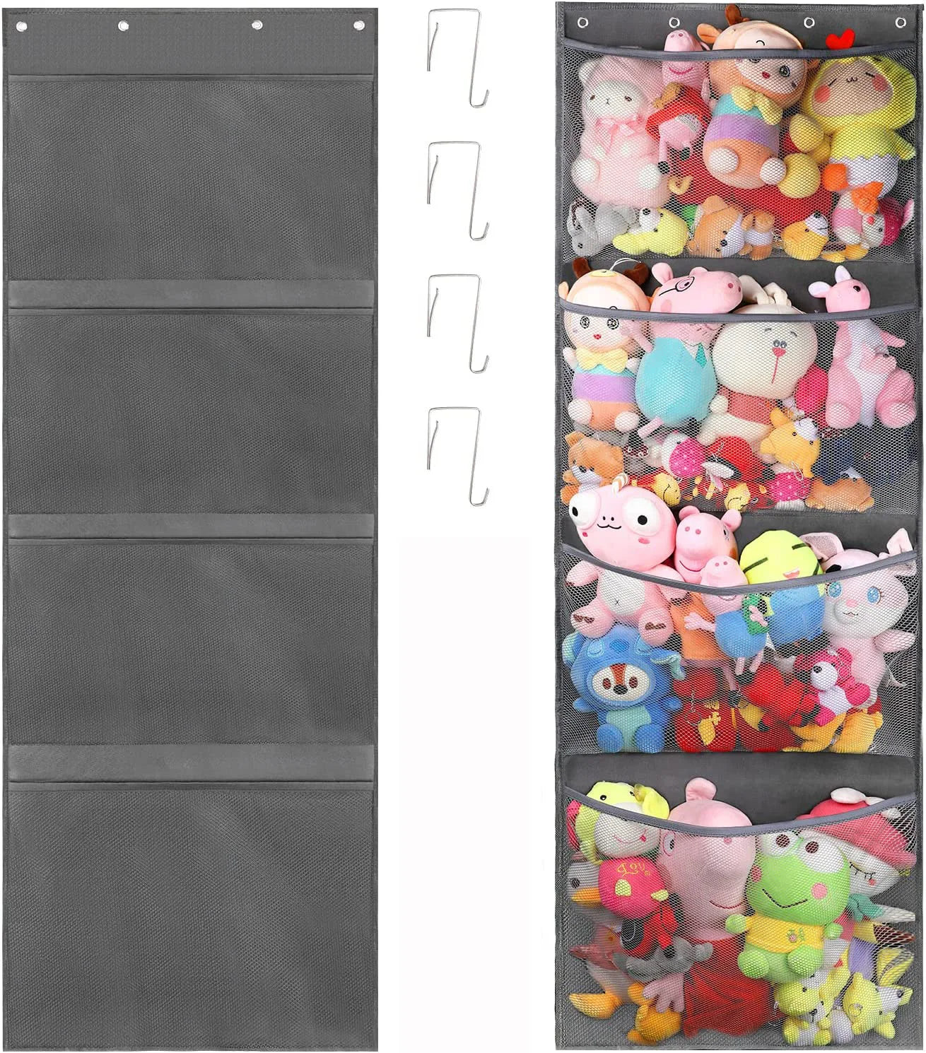 🧸✨ Over-Door Hanging Storage Bag for Stuffed Animals & Baby Toys | Hammock Toy Organizer Net 🪢 | Space-Saving Nursery & Kids Room Storage