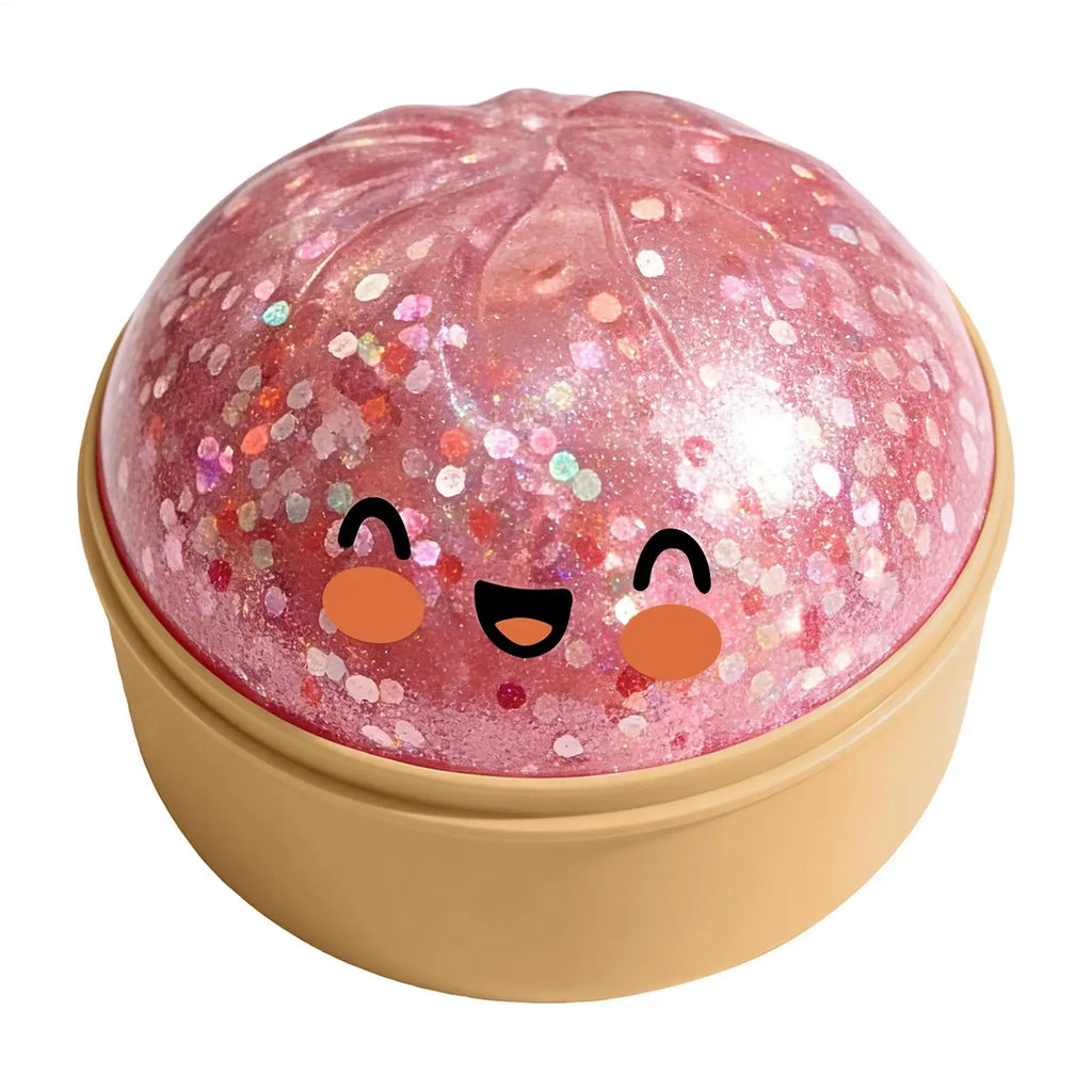 Rainbow Glitter Dumpling Squishy Ball – Soft Sensory Squeeze Fidget Toy